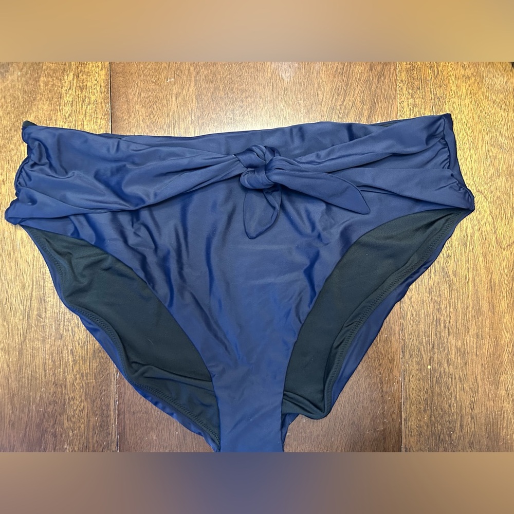 J. Crew Blue and Black Swim